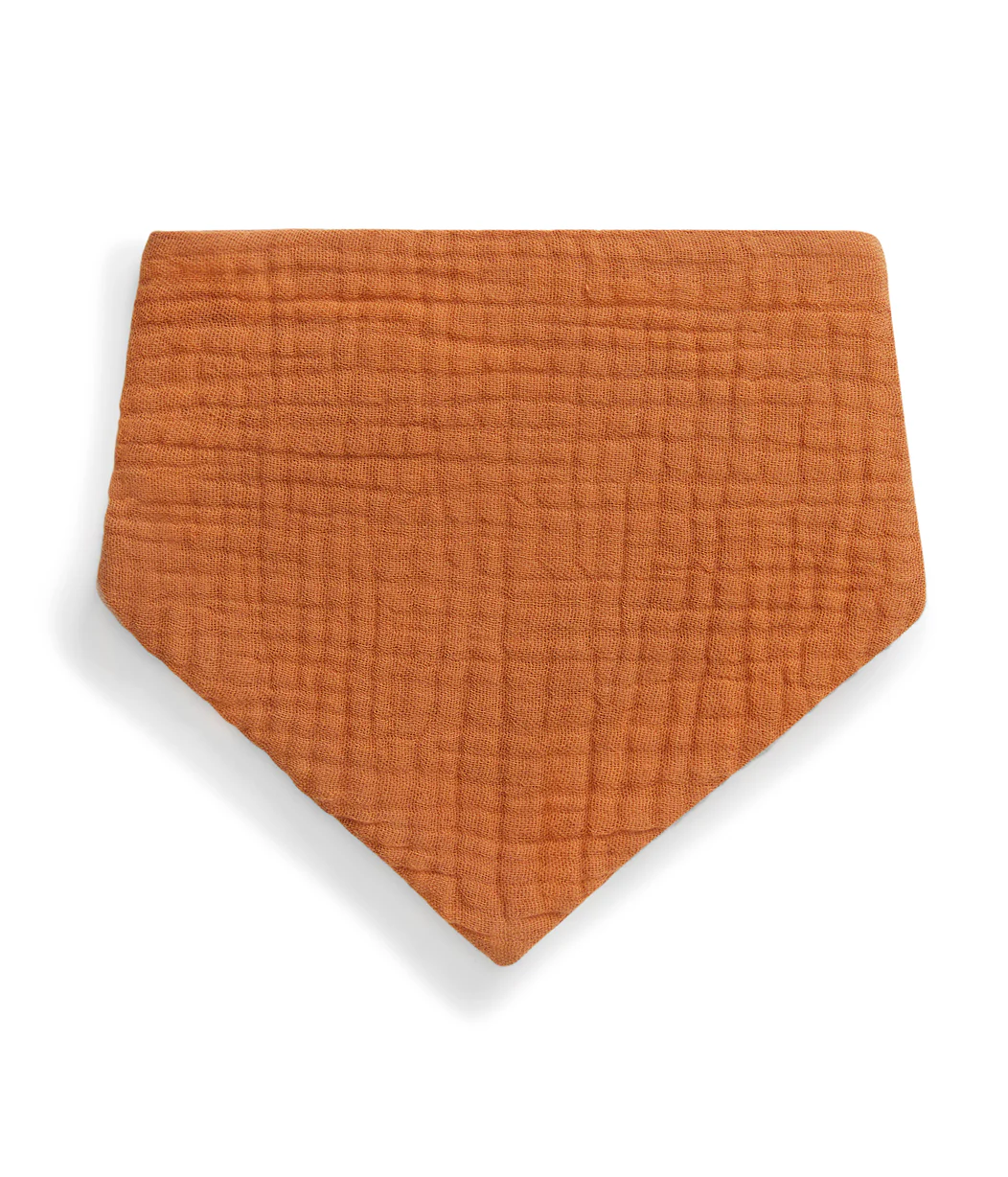Bib 2 Pack Muslin Cream Bees - Image 3