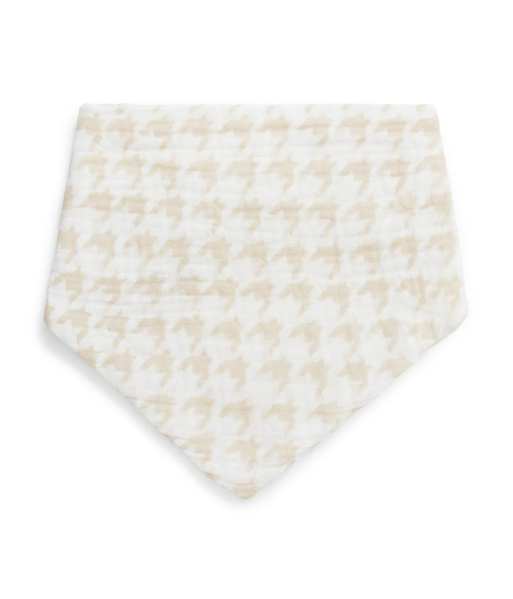 Bib 2 Pack Muslin White Mini Cloud Bunnies - Image 3