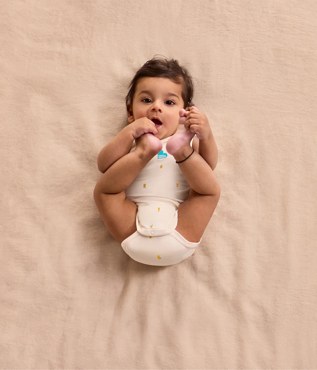 Bodysuit Sleeveless Snug Fit Viscose from Bamboo Cream Lemons - Image 5
