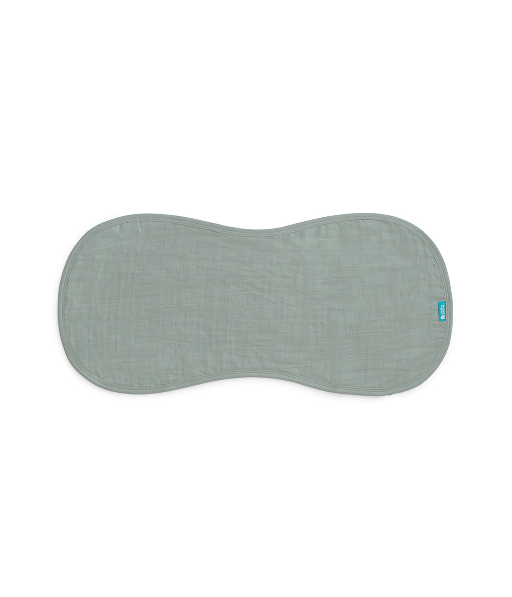 Burp Cloth 2 Pack Muslin Cream Bees - Image 3