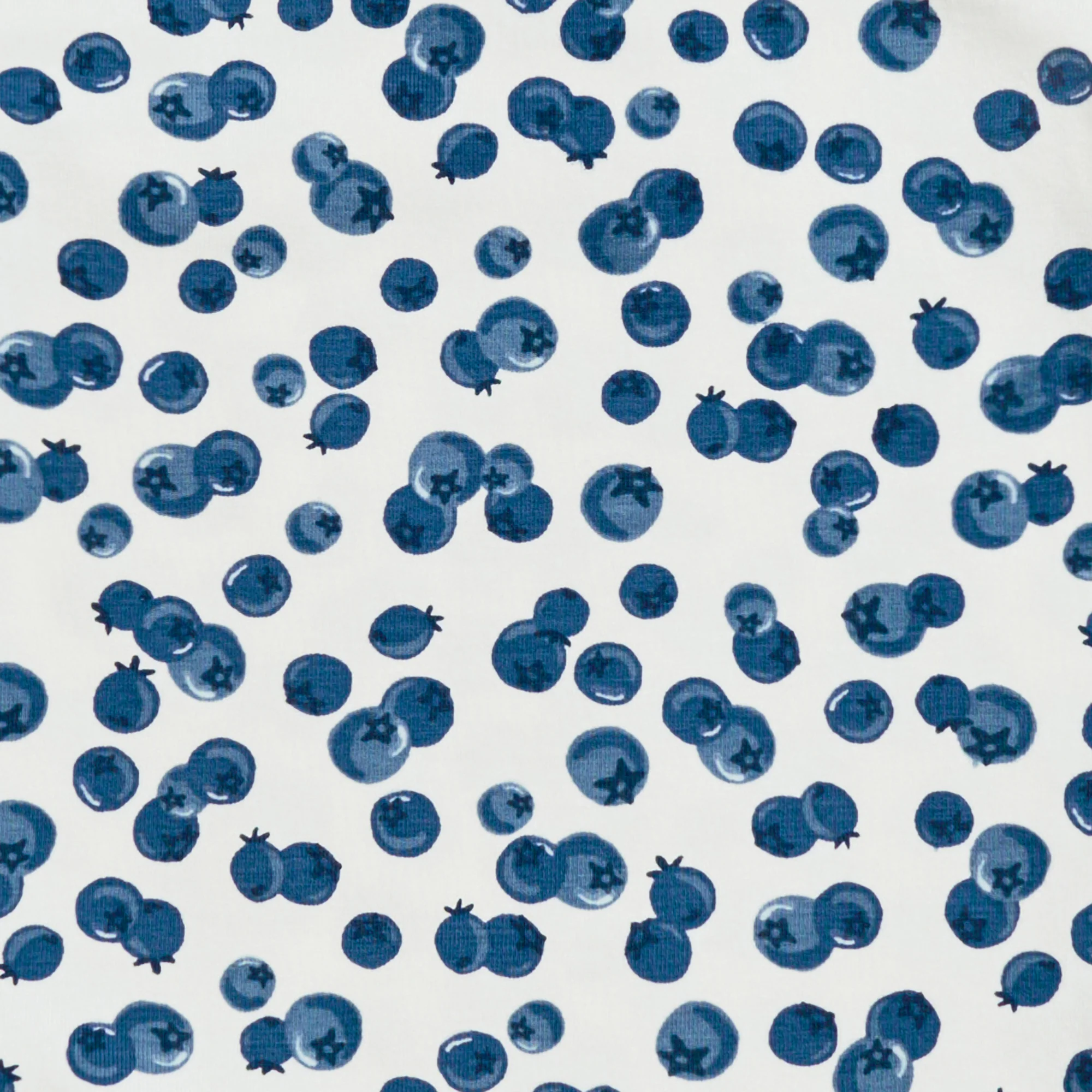 Footless Romper Cotton Denim Blueberries - Image 3