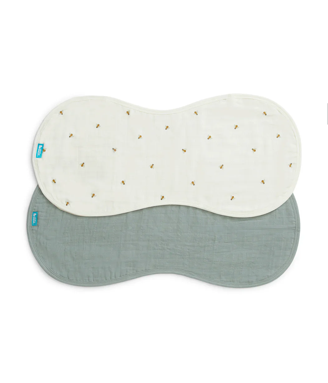 Newborn Essentials Bundle | Swaddle Up 0.2 TOG | Bib | Wash Cloth | Burp Cloth | Hooded Towel | Olive - Image 6