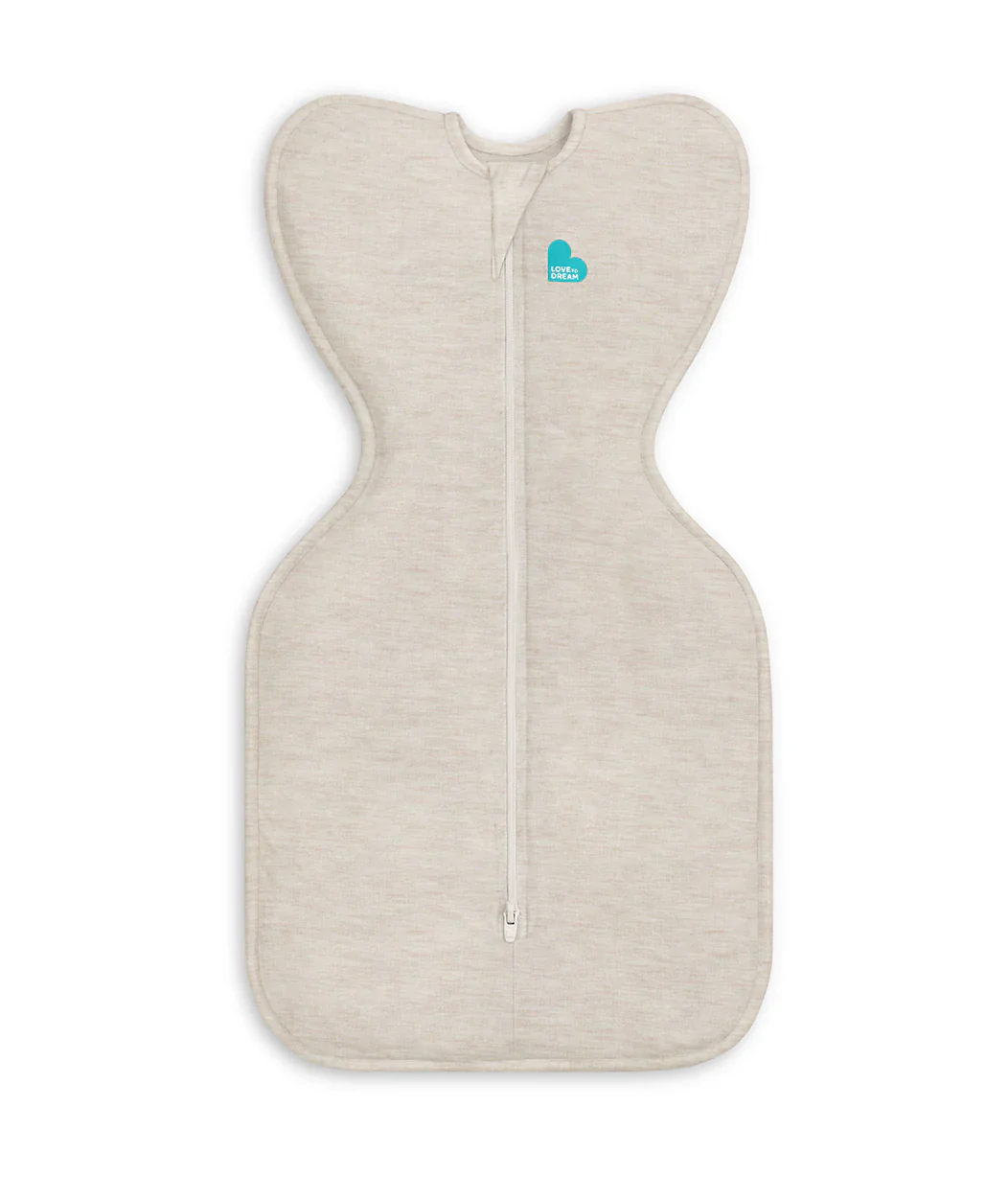Newborn Essentials Bundle | Swaddle Up 1.0 TOG | Bib | Wash Cloth | Burp Cloth | Hooded Towel | Oat - Image 3