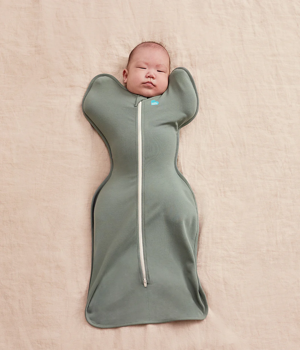Newborn Starter Gift Bundle | Swaddle | Romper | Sleep Machine | 1.0 TOG | Olive | Cream Lemons - Image 2