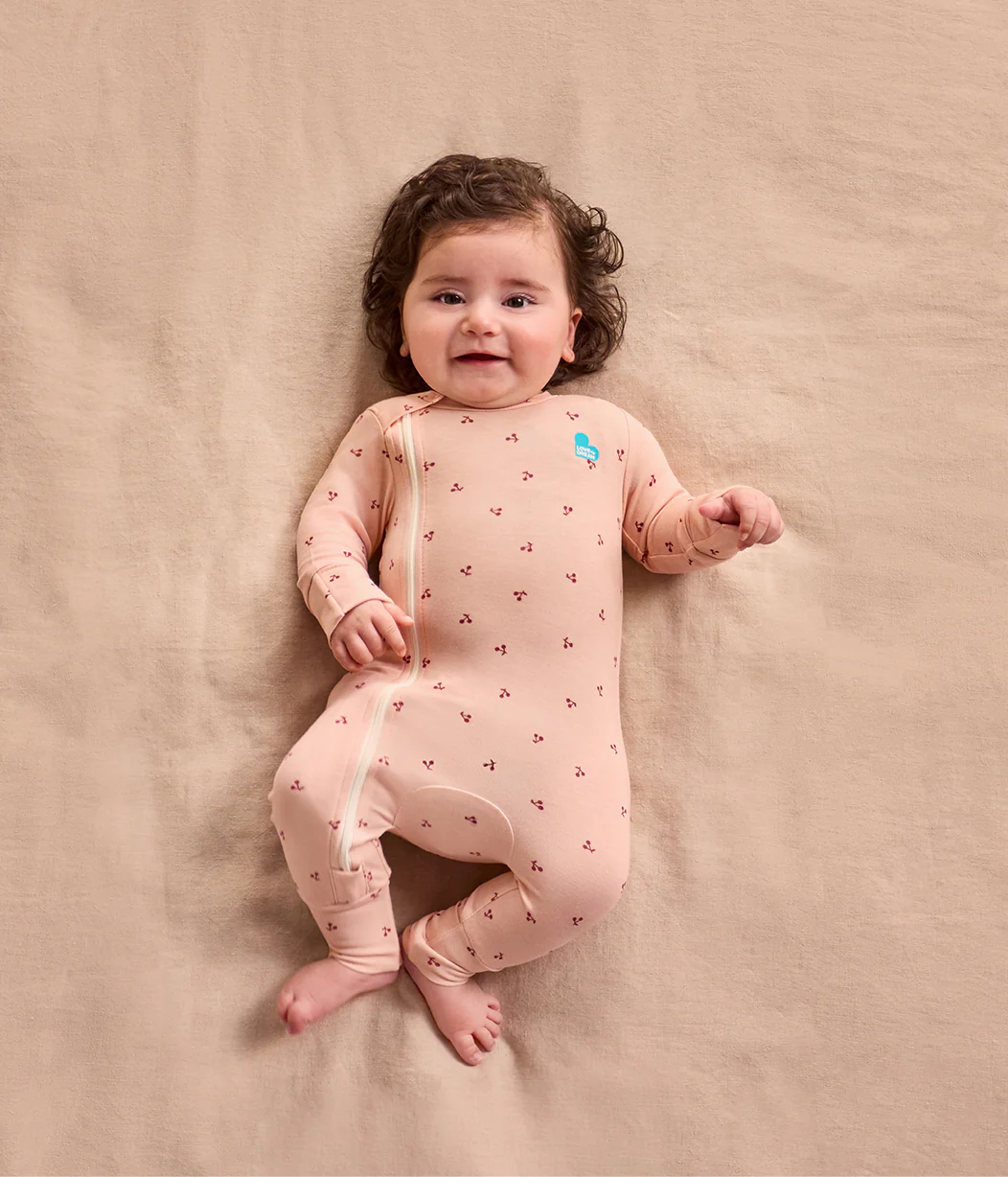 Romper Snug Fit Viscose from Bamboo Blush Cherries