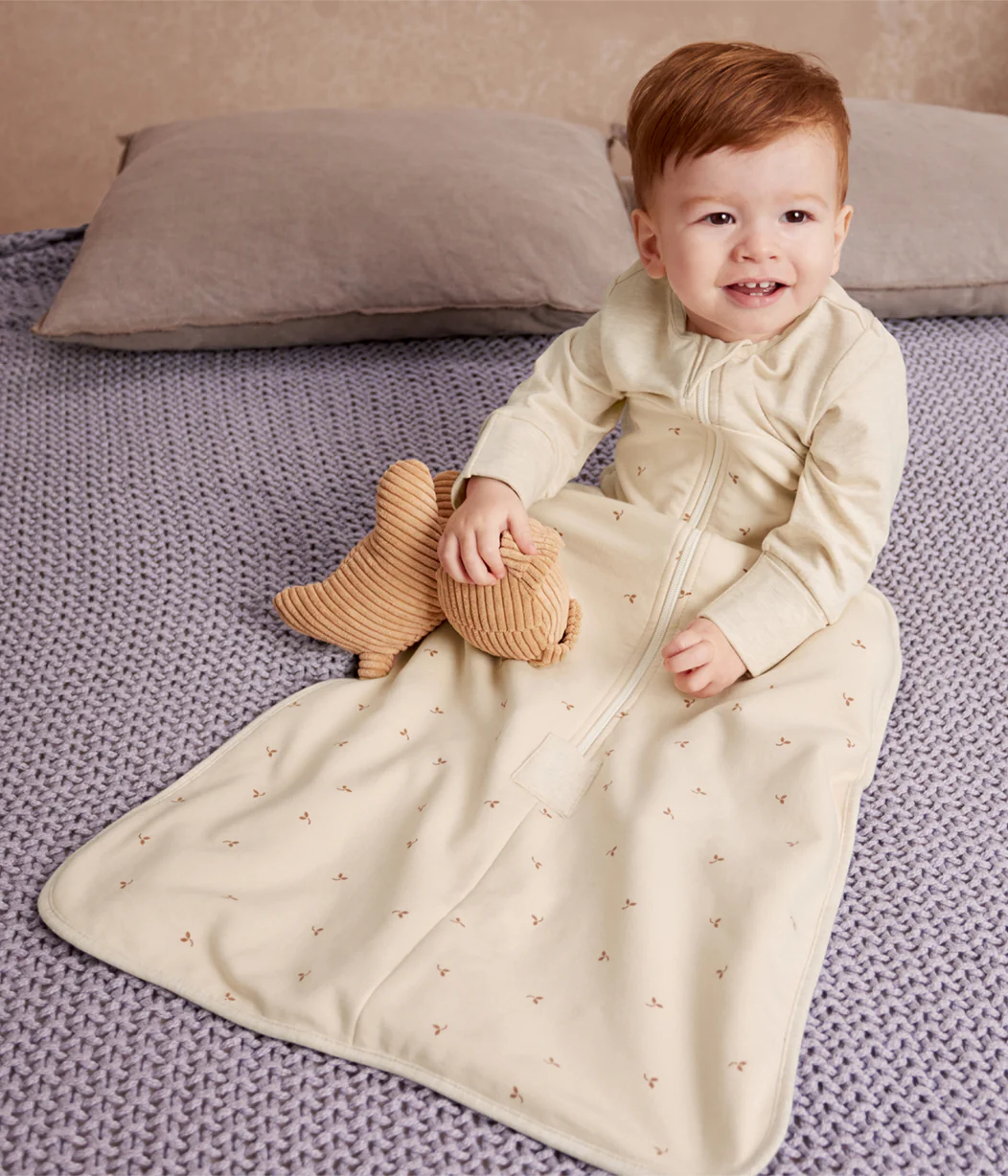 Sleep Bag Bundle | 1.0 TOG | 1.5 TOG | Powder Pink Twinkle 2 | Oatmeal Twigs - Image 4