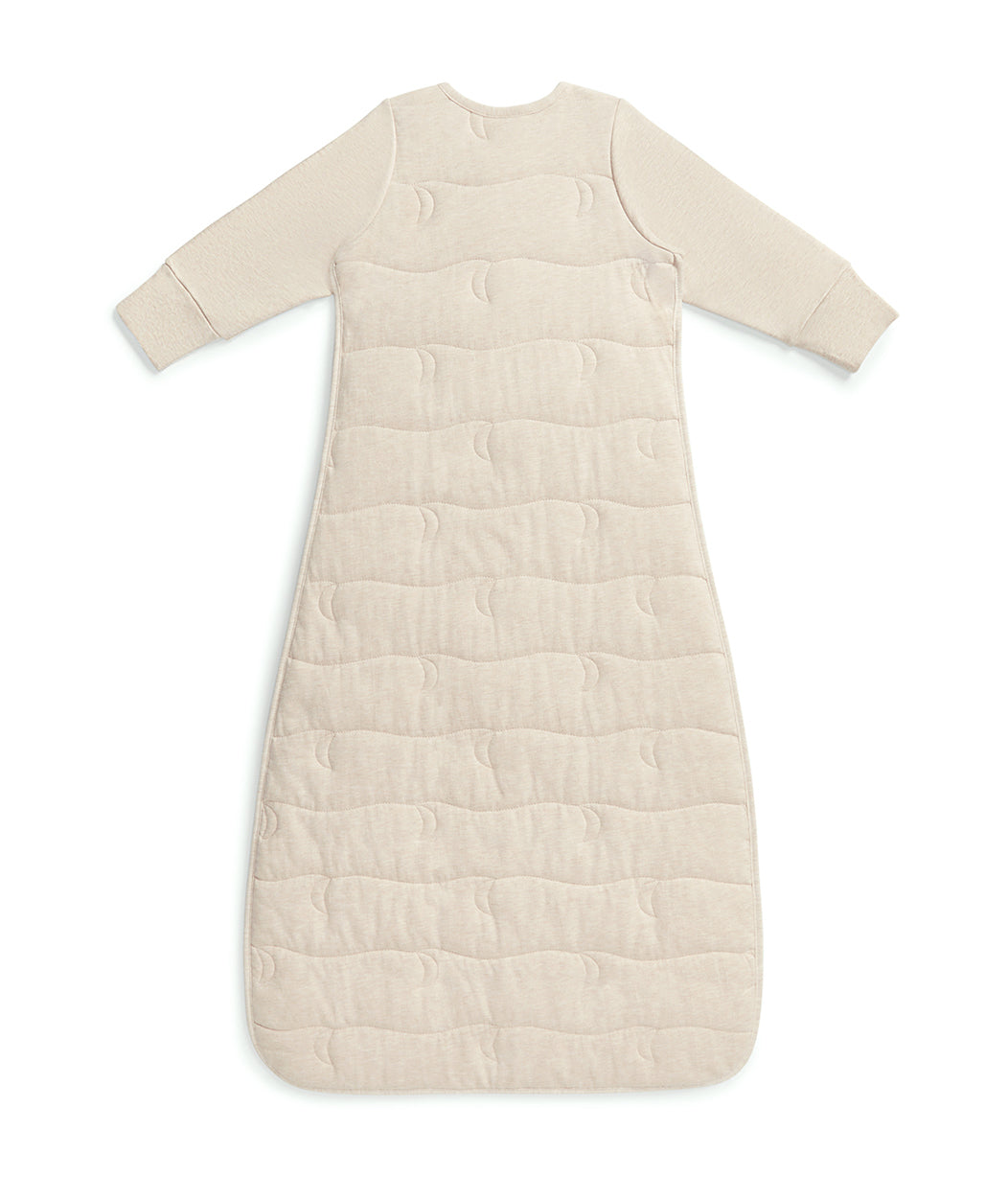 Sleep Bag Long Sleeve 3.5 TOG Cotton Oatmeal Moon Quilting - Image 3
