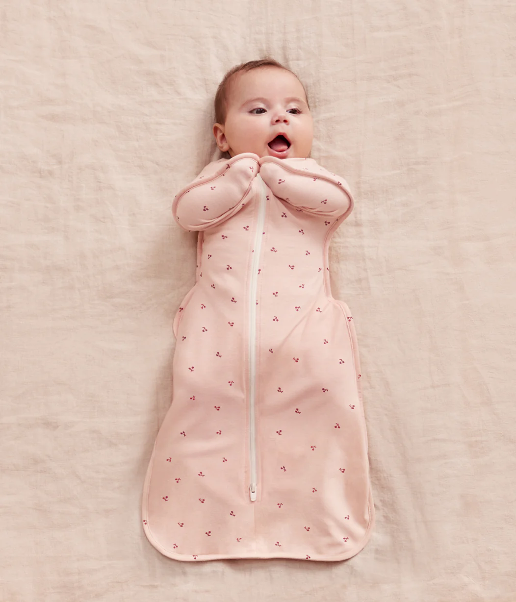 Sleep Machine Swaddle Up Starter Bundle 0.2 | 1.0 TOG | Blush | Blush Cherries - Image 4