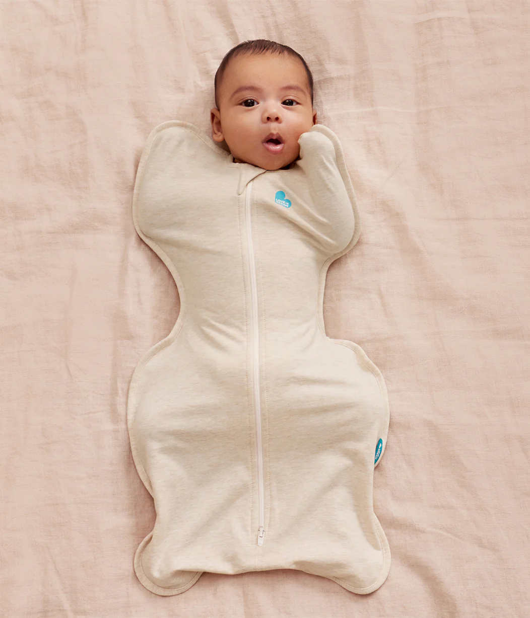 Sleep Machine Swaddle Up Starter Bundle | 1.0 TOG | White Cloud Bunnies | Oatmeal - Image 4