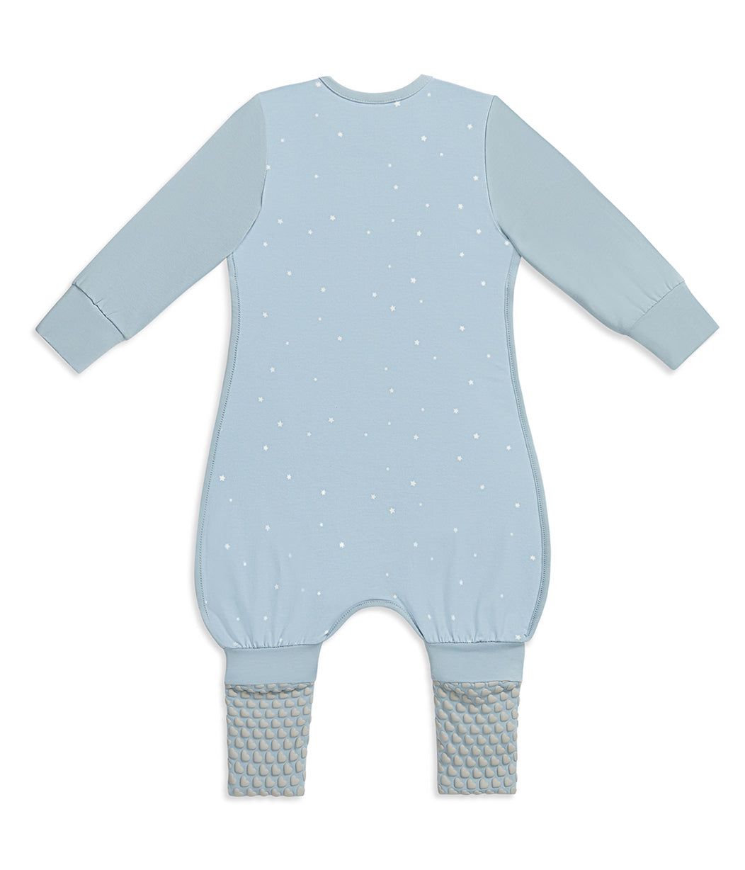Sleep Suit Long Sleeve 1.0 TOG Cotton Powder Blue Twinkle - Image 3