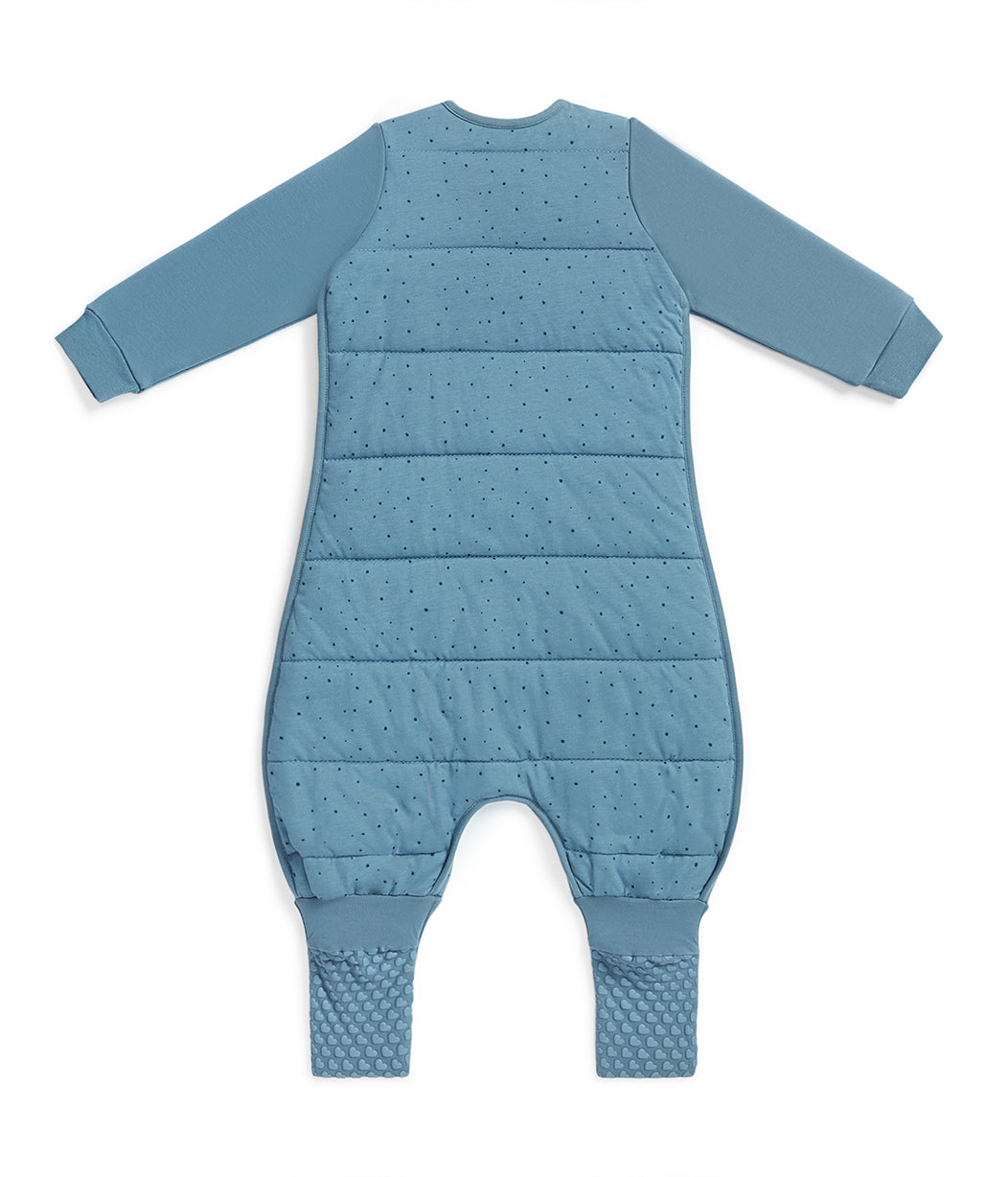 Sleep Suit Long Sleeve 2.5 TOG Cotton Storm Blue Pebbles - Image 3