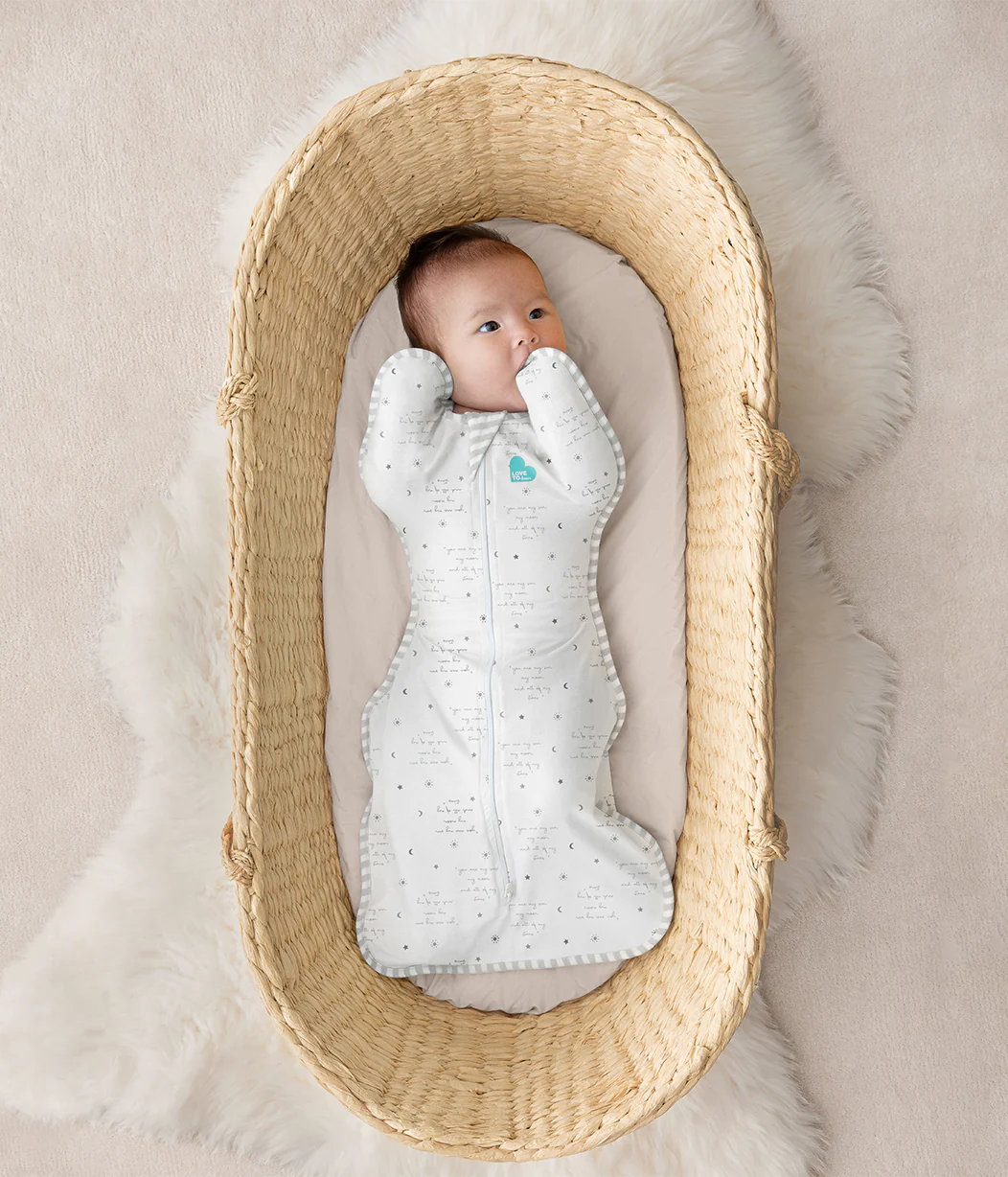 Swaddle Up™ 0.2 TOG Cotton White You Are My - Image 5