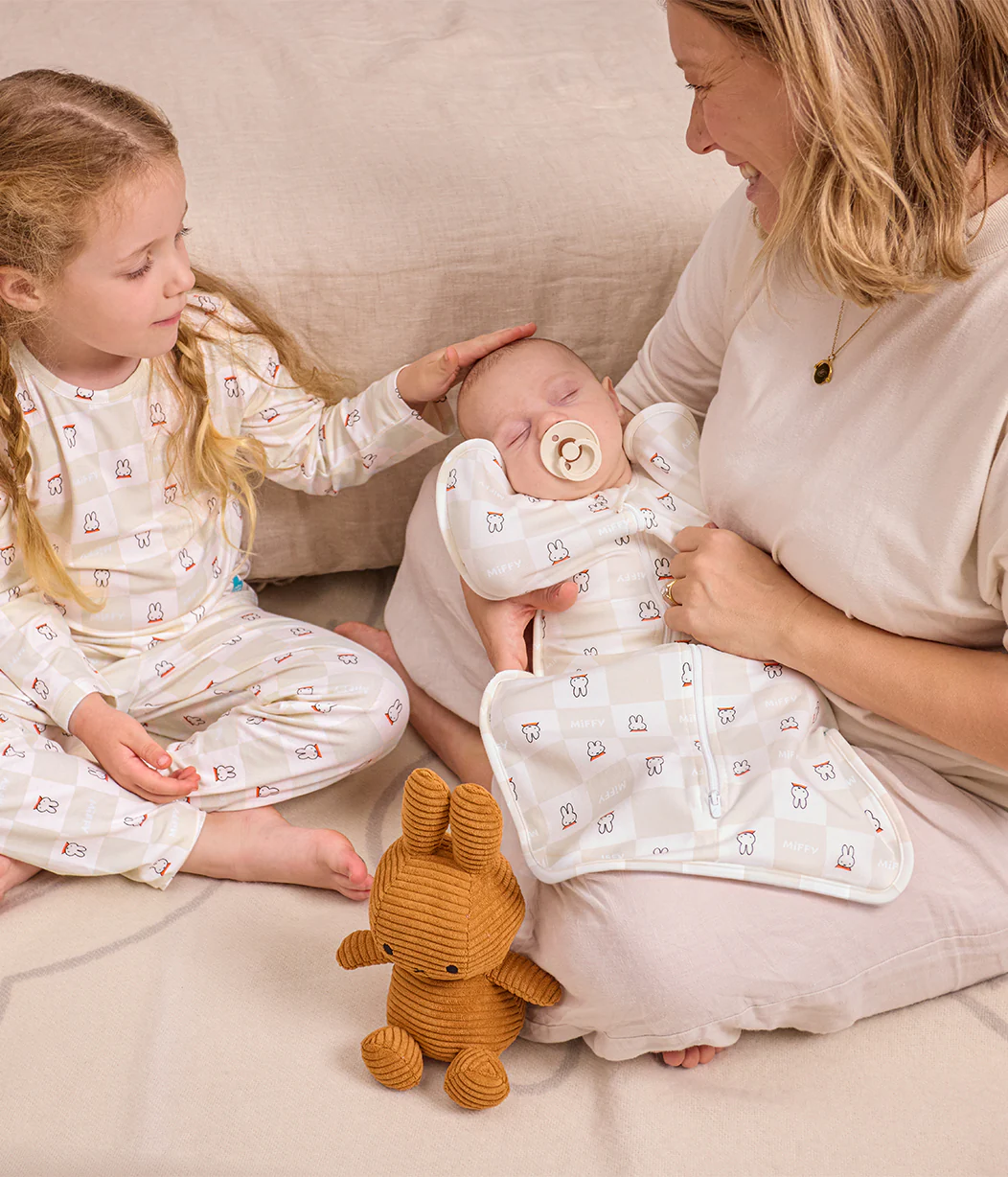 Swaddle Up™ 1.0 TOG Cotton Birch Miffy Checker - Image 6