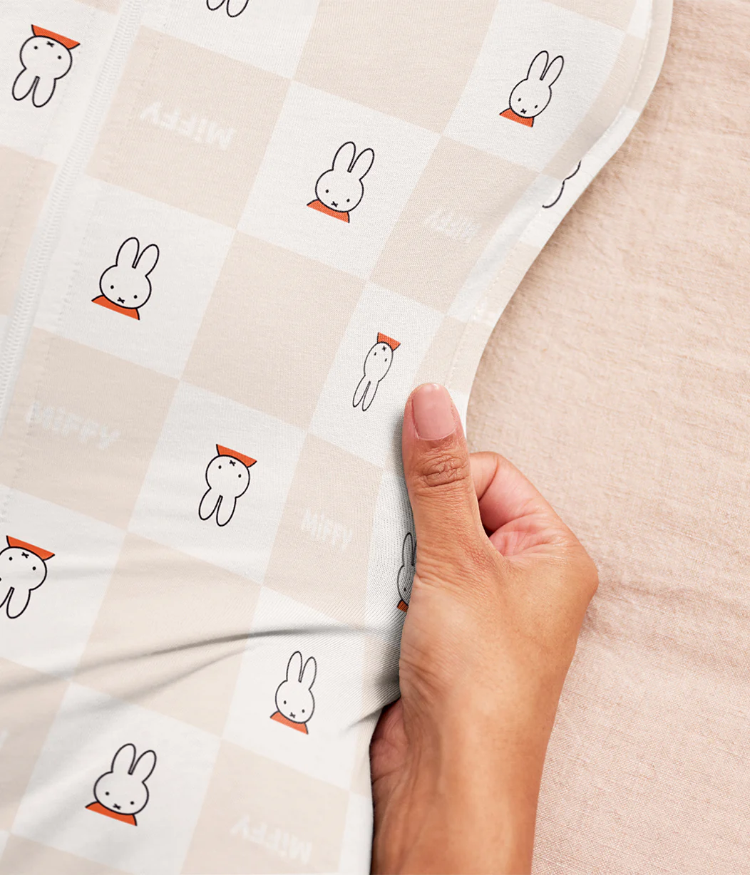 Swaddle Up™ 1.0 TOG Cotton Birch Miffy Checker - Image 7