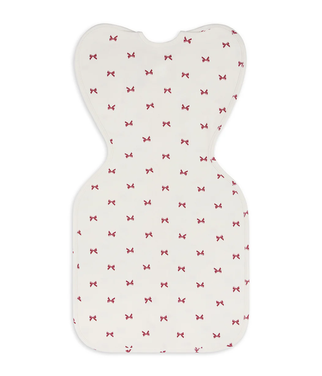 Swaddle Up™ 1.0 TOG Cotton Cream Bows - Image 3