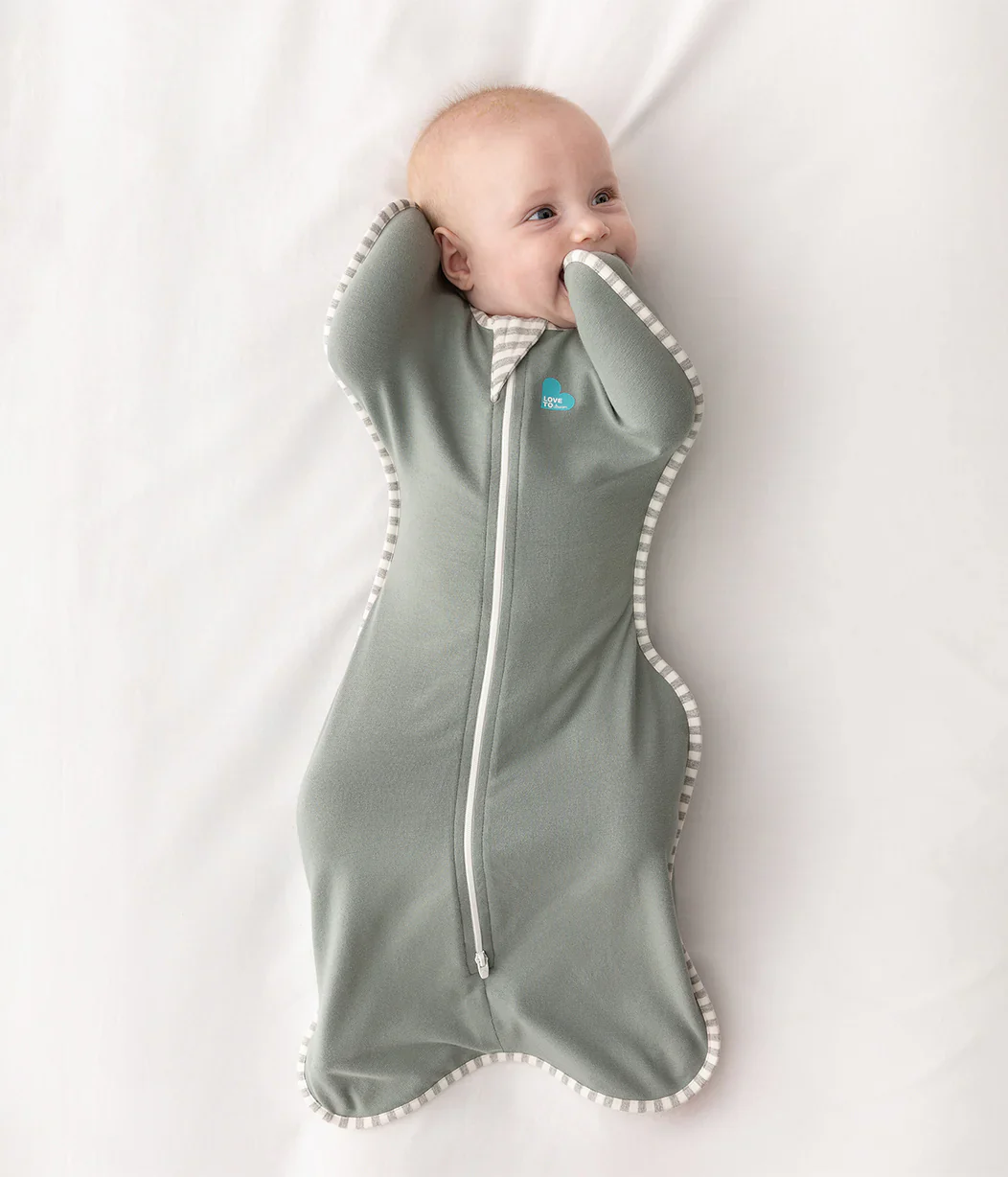 Swaddle Up & Romper Bundle | 1.0 TOG | Bamboo | Deep Olive | Cream Lemons - Image 2