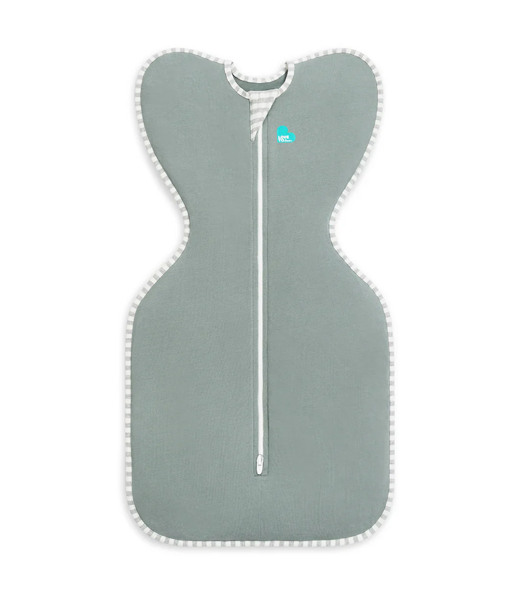 Swaddle Up & Romper Bundle | 1.0 TOG | Bamboo | Deep Olive | Cream Lemons - Image 3