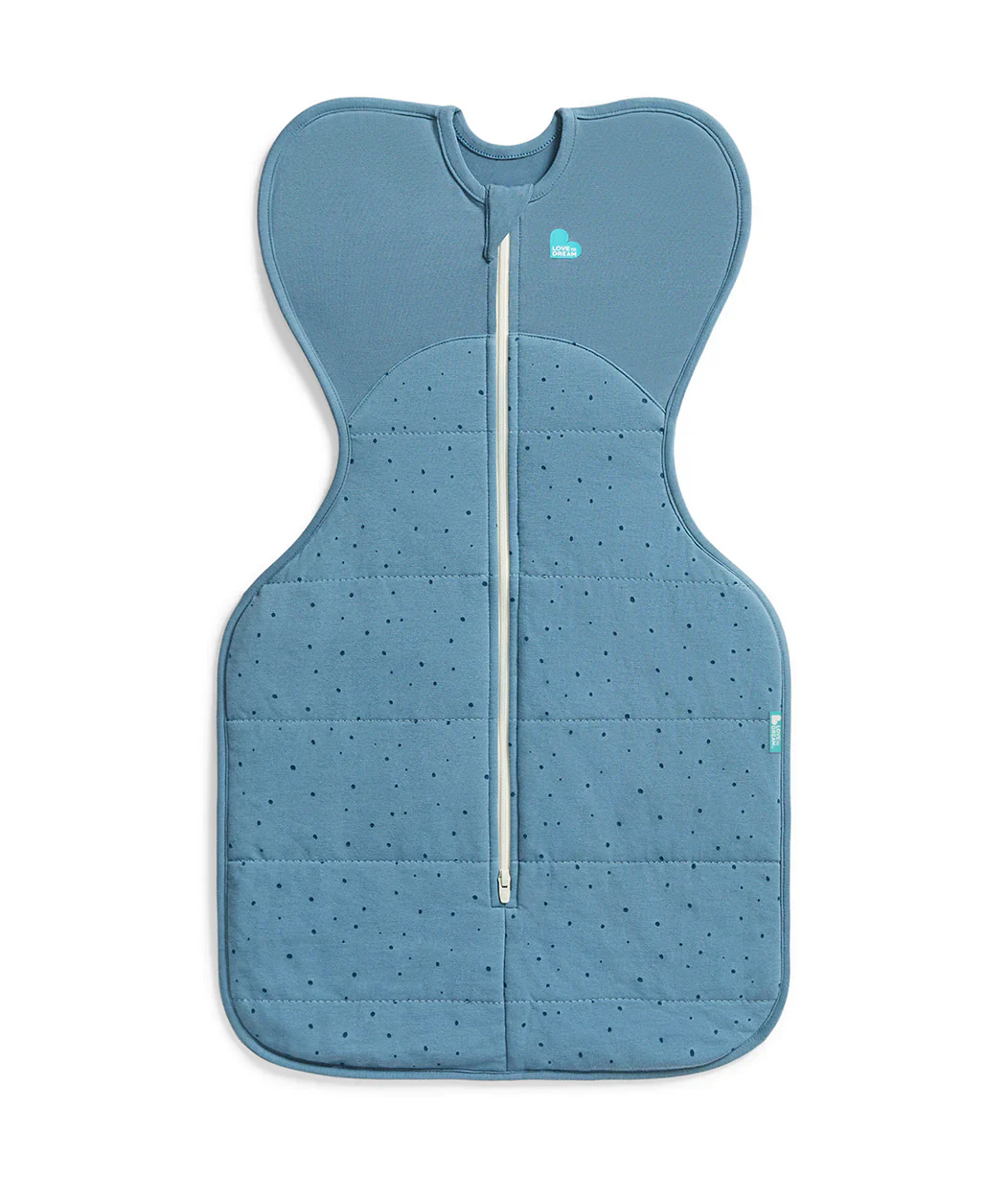 Swaddle Up & Romper Bundle | 2.5 TOG | Blue Pebbles | Blue Turtally - Image 3