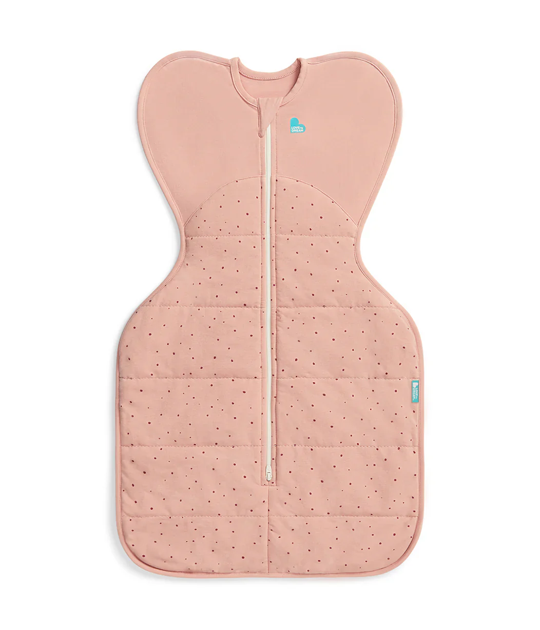 Swaddle Up & Romper Bundle | 2.5 TOG | Rose Pebble | Cream Sleepy Pandas - Image 3