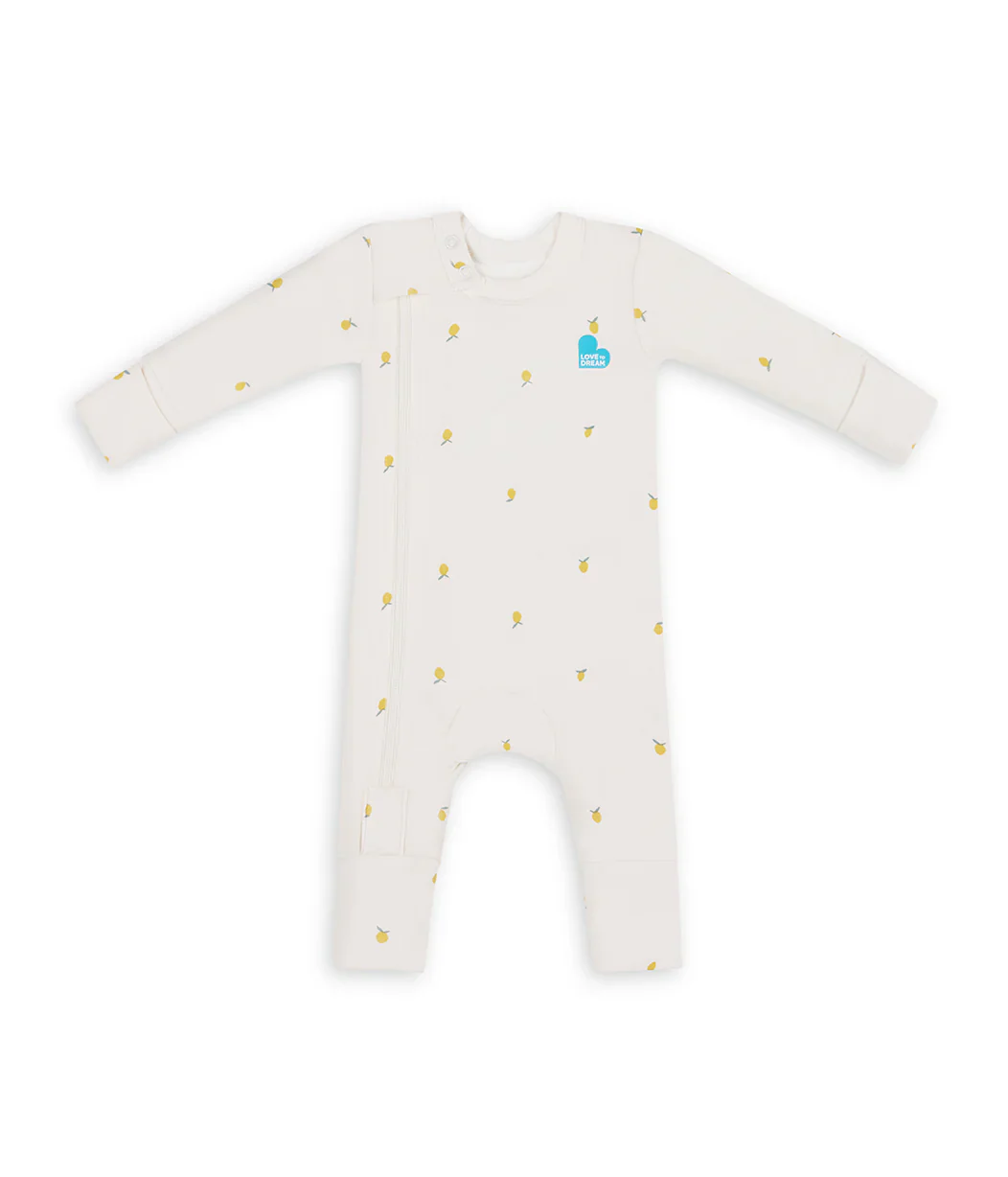Swaddle Up & Romper Bundle | 3.5 TOG | Blush Quilting | Cream Lemons - Image 5