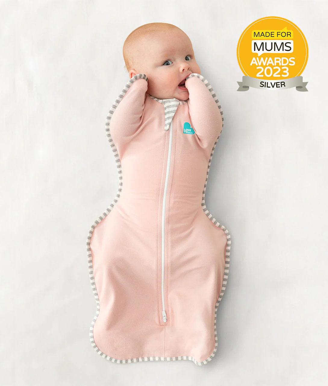 Swaddle Up Starter Bundle 1.0 TOG | Dusty Pink | Gray | White Dreamer - Image 3