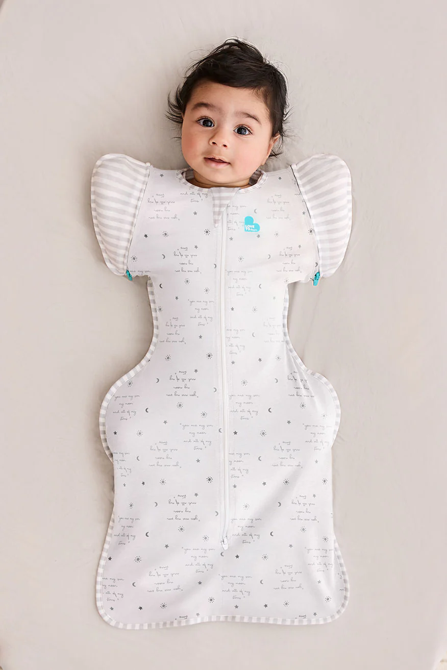 Swaddle Up™ 2-in-1 Transition Bag 0.2 TOG Cotton White You Are My - Image 5