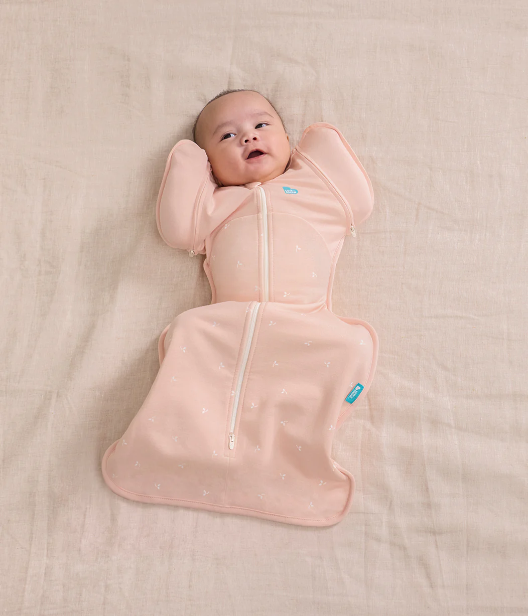 Swaddle Up™ 2-in-1 Transition Bag 1.5 TOG Cotton Fleece Blush Twigs - Image 5