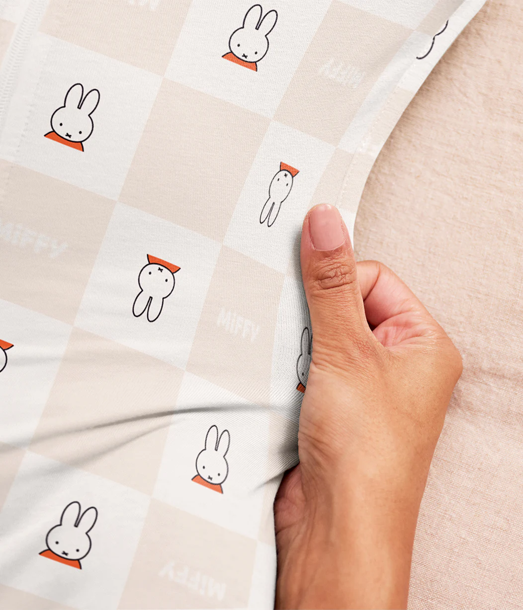 Swaddle Up™ 2-in-1 Transition Bag 1.0 TOG Cotton Birch Miffy Checker - Image 5