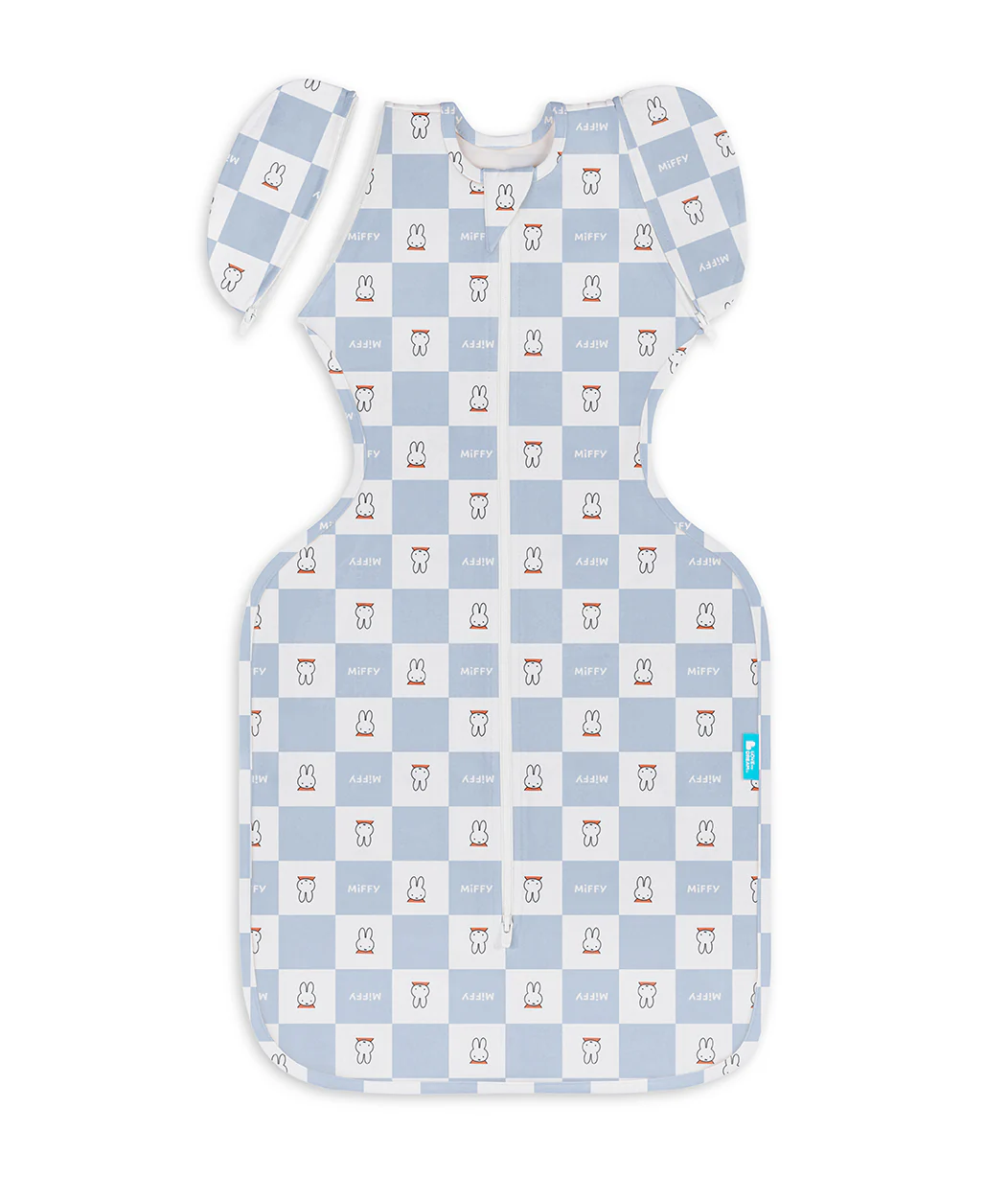 Swaddle Up™ 2-in-1 Transition Bag 1.0 TOG Cotton Blue Miffy Checker - Image 2