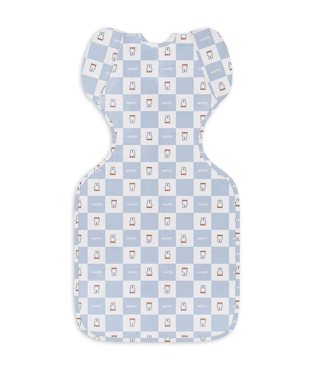 Swaddle Up™ 2-in-1 Transition Bag 1.0 TOG Cotton Blue Miffy Checker - Image 3