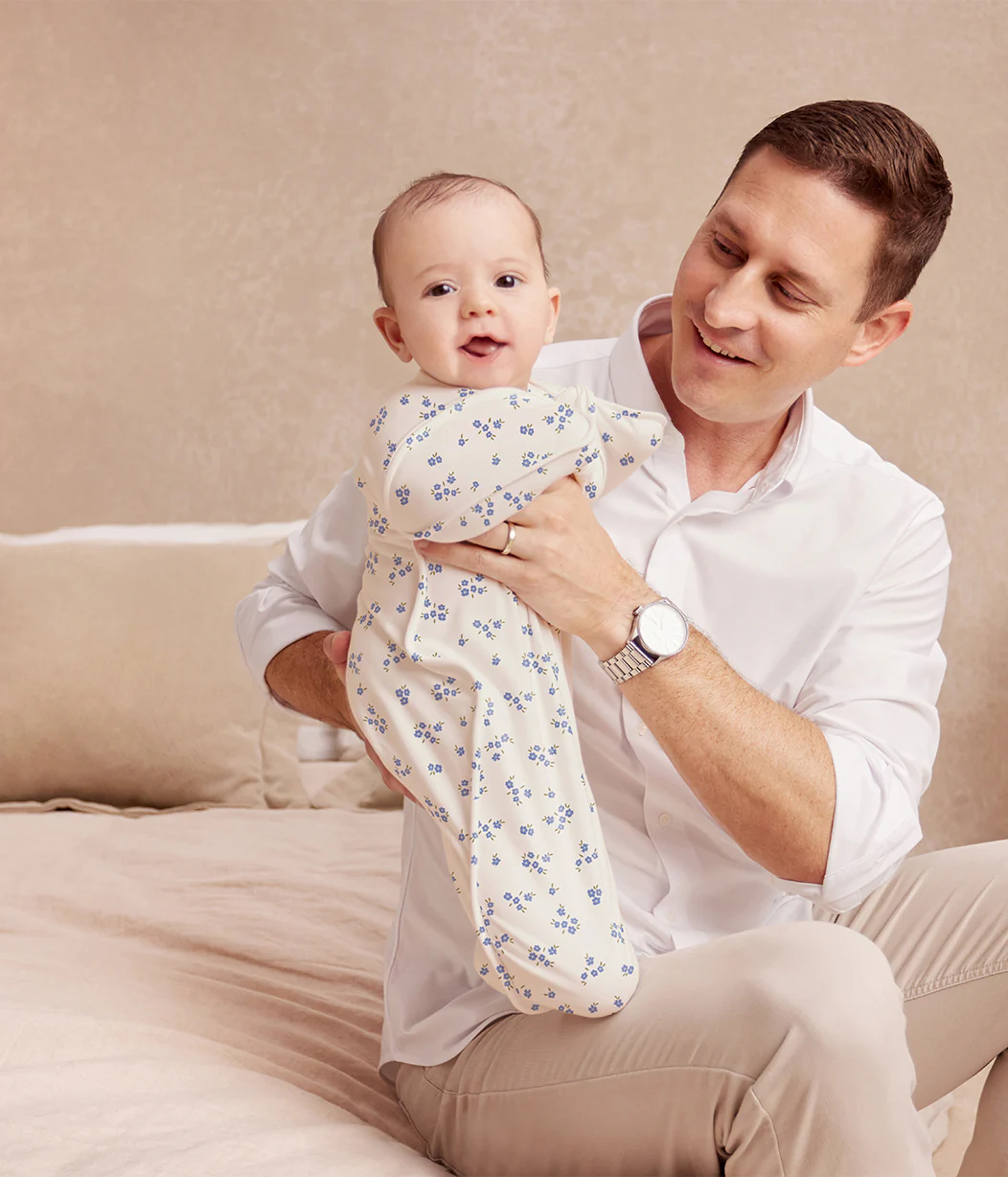 Swaddle Up™ 2-in-1 Transition Bag 1.0 TOG Cotton Jacaranda Meadow - Image 7