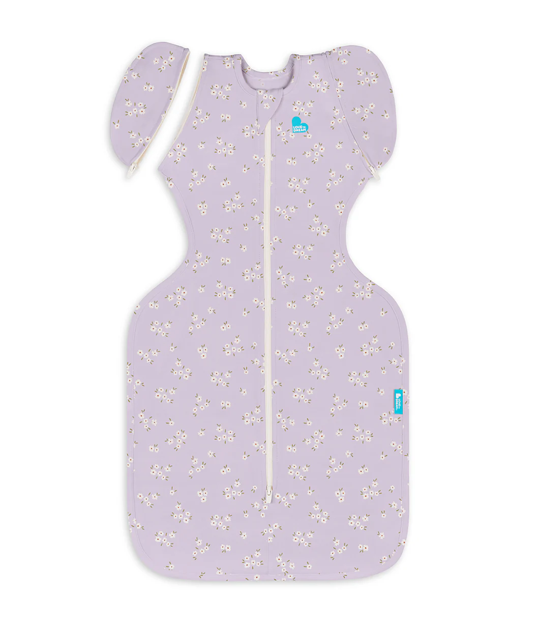Swaddle Up™ 2-in-1 Transition Bag 1.0 TOG Cotton Lilac Meadow - Image 2