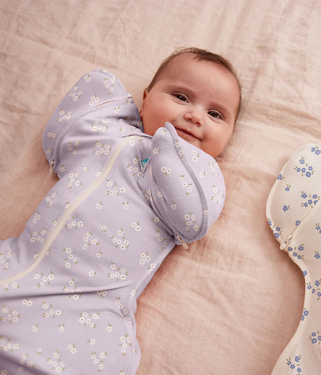 Swaddle Up™ 2-in-1 Transition Bag 1.0 TOG Cotton Lilac Meadow - Image 9