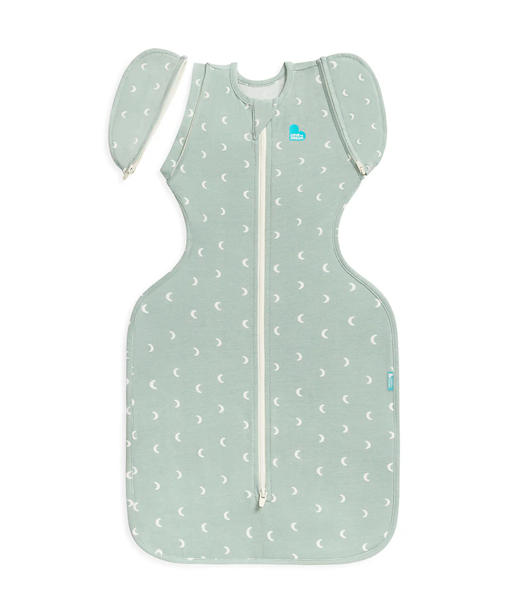 Swaddle Up™ Early Roller 2-in-1 Transition Bag 1.0 TOG Cotton Olive Moon - Image 2