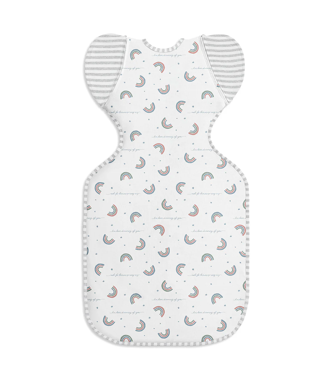 Swaddle Up™ 2-in-1 Transition Bag 1.0 TOG Cotton White Rainbow Dream - Image 3