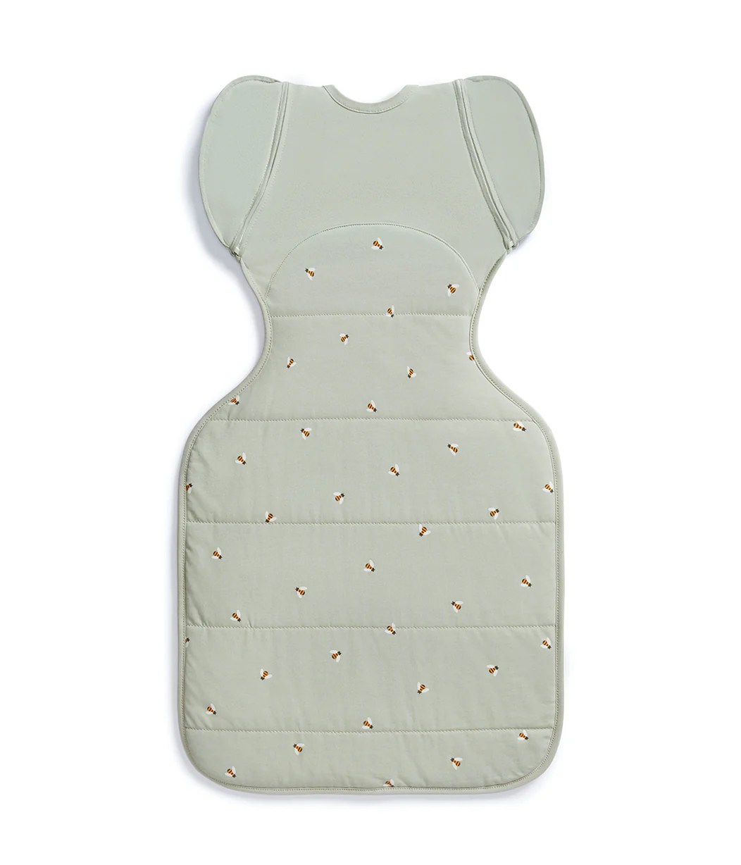 Swaddle Up™ 2-in-1 Transition Bag 2.5 TOG Cotton Olive Bees - Image 3