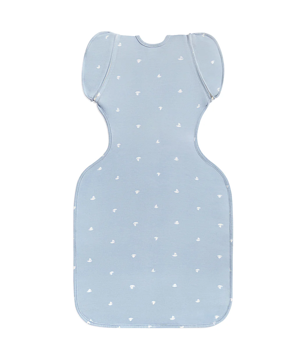 Swaddle Up™ 2-in-1 Transition Bag 1.0 TOG Viscose from Bamboo Mist Blue Boats - Image 3