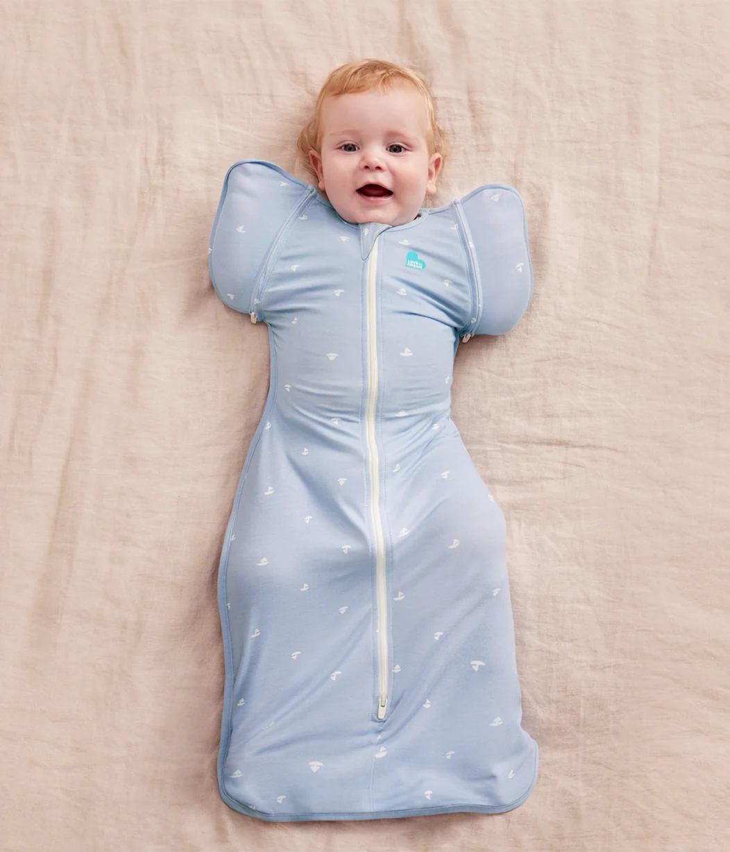 Swaddle Up™ 2-in-1 Transition Bag 1.0 TOG Viscose from Bamboo Mist Blue Boats - Image 5