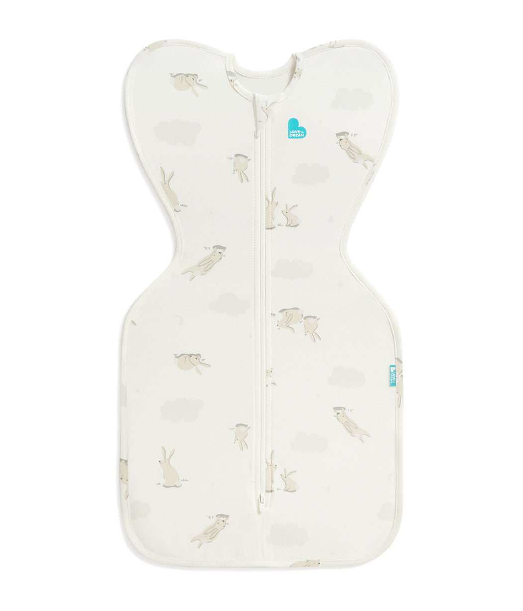 Ultimate Newborn Mattress Gift Bundle | Mattress | Swaddle | Towel | Wash Cloth | Burp Cloth | Bib | Bunnies - Image 5